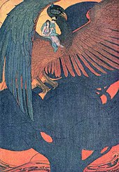"The griffin carried them over the Red Sea", Soaring Lark for Grimm's Fairy Tales, 1920[29]