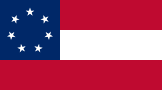 First flag of the Confederate States of America "Stars and Bars" (1861)