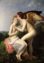 Cupid and Psyche; by François Gérard; 1798; oil on canvas; 186 x 132 cm; Louvre[27]