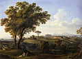 Jacob Philipp Hackert: Blick auf die Villa Albani in Rom (1779)