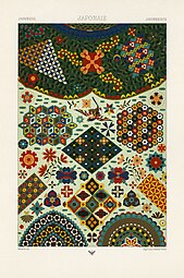 Japanese cloisonné motifs from L'Ornement Polychrome