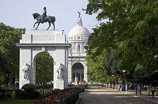 King Edward VII Arch in the Victoria Memorial Gardens.