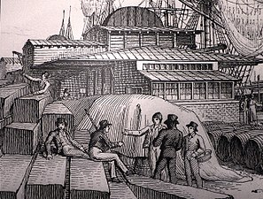 Customs and Excise, London Docks, 1820
