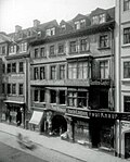 Hainstraße 17/19 um 1895, die Vorgängerbauten des Jägerhofs