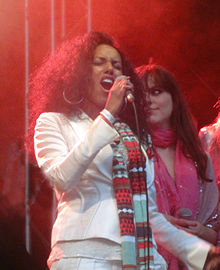 Minyeshu performing at a Liberationfestival in The Hague, 2012