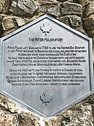 Plaque on Bolsover monument