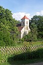Kirche Nattwerder mit umgebendem Kirchhof und Einfriedung