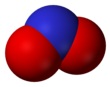 The nitrite anion (space-filling model)