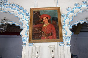 Painting of Raja Rajakrishna Dev at Shobhabazar Rajbari Thakurdalan
