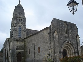 The church in Pellegrue