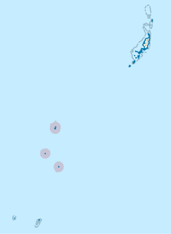 Location of Sonsorol in Palau