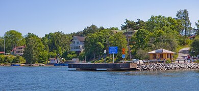The Ramsö pier, served by Waxholmsbolaget ships