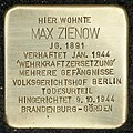 Stolperstein für Max Zienow (Virchowstraße 3)