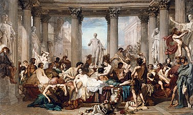 The Romans in Their Decadence by Thomas Couture