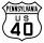 U.S. Route 40 Alternate marker