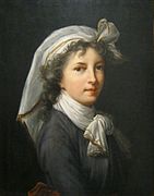 Copy of her 1790 self-portrait, originally done for the accademia di St. Luca in Rome.