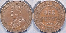 A genuine 1930 penny.