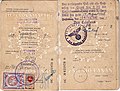 1940 consular Lithuanian passport issued at Memel, a year after it was handed over to Germany