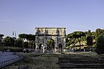 Arch of Constantine (Rome), that commemorates the triumph of Constantine the Great after his victory over Maxentius in the Battle of the Milvian Bridge, 316[51]
