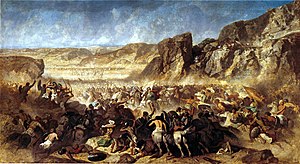 Painting of a battle