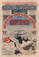 Werbeplakat des Orient-Express