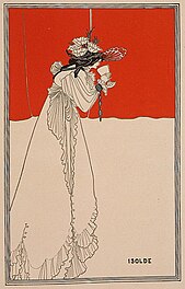 Aubrey Beardsley: Isolde, Illustration in Pan, Berlin, 1899–1900