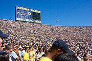 The stadium filled for an American football game, 2003