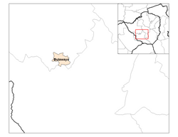 Location of Bulawayo Province