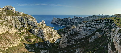 The Calanque seen from the surrounding hills, 2008