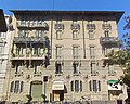 Casa Guazzoni, facade on via Melzo after 2022 restoration