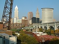Downtown Cleveland Skyline, taken from the Superior Viaduct
