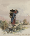 Welsh lady carrying coal, 1859
