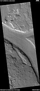 Streamlined form along channel, as seen by HiRISE under HiWish program