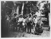 Band performing in Texas for Emancipation Day, 1900