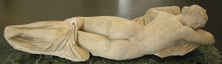 Sleeping Hermaphroditus, front view. Marble. National Roman Museum. 2nd century BCE