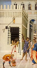 The Beheading of Saint John the Baptist (ca. 1455–60) Tempera on panel (66.3 × 36.6 cm) Art Institute of Chicago