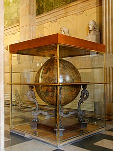 The celestial globe, from the cabinet of curiosities (17th century)