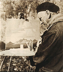 J.H. Pierneef at work (before 1957)