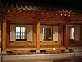 Traditional Korean sarangbang (study room) exterior