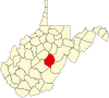 State map highlighting Webster County