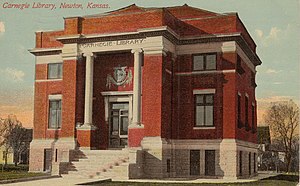 Former Carnegie Library in Kansas, currently is the Harvey County Historical Museum