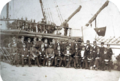 Captain William King-Hall and crew, HMS Indus, Halifax, Nova Scotia, 1860