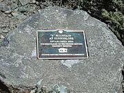 Phoenix Historic Property Register marker at the summit trailhead