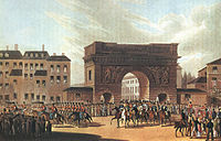 The Russian Army entering Paris, 1814