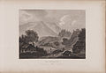 Engraving of a view of the Trossachs by James Fittler in Scotia Depicta, published 1804[33]