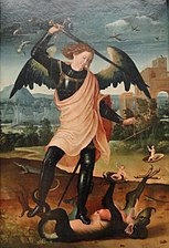 Unknown Spanish artist, Saint Michael and the Dragon
