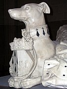 The greyhound, symbolising fidelity
