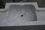 Marmor-Waschbecken aus Carrara-Marmor