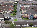 Westland Road in the Bogside, viewed from the city wall (31 July 2007)
