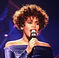 Image 7Vocally, Whitney Houston is one of the world's most influential pop vocalists since the 1980s and has been referred to as ''The Voice'' for her vocal talent. (from Pop music)